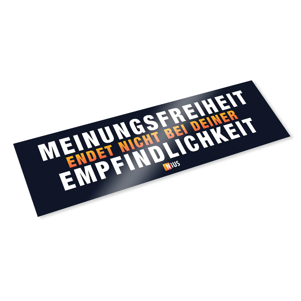 Meinungsstarke Aufkleber